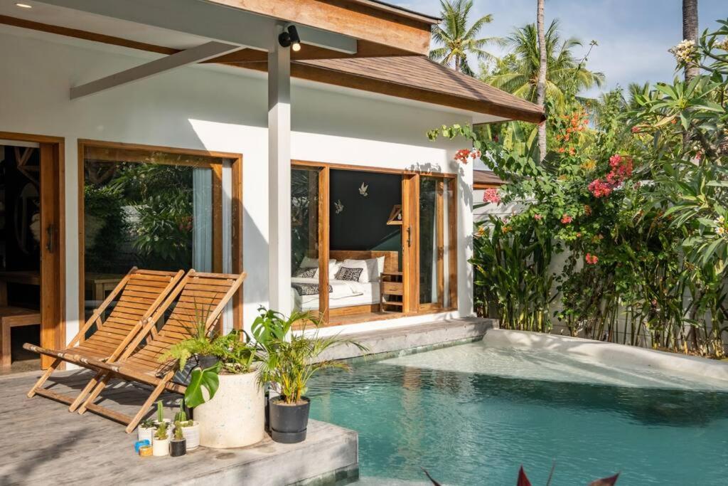 Villa Designer New 3Bdr - Lush Garden+Pool Gili Trawangan Exterior foto